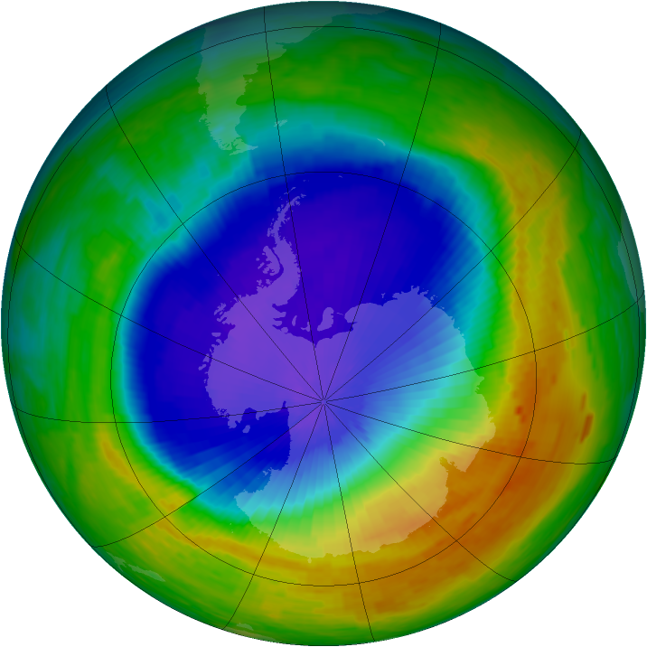 Antarctic ozone map for 02 November 1994